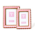 pink scalloped frame