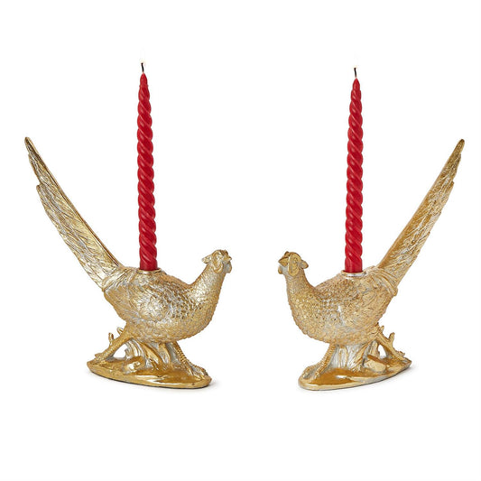 golden pheasant taper holders