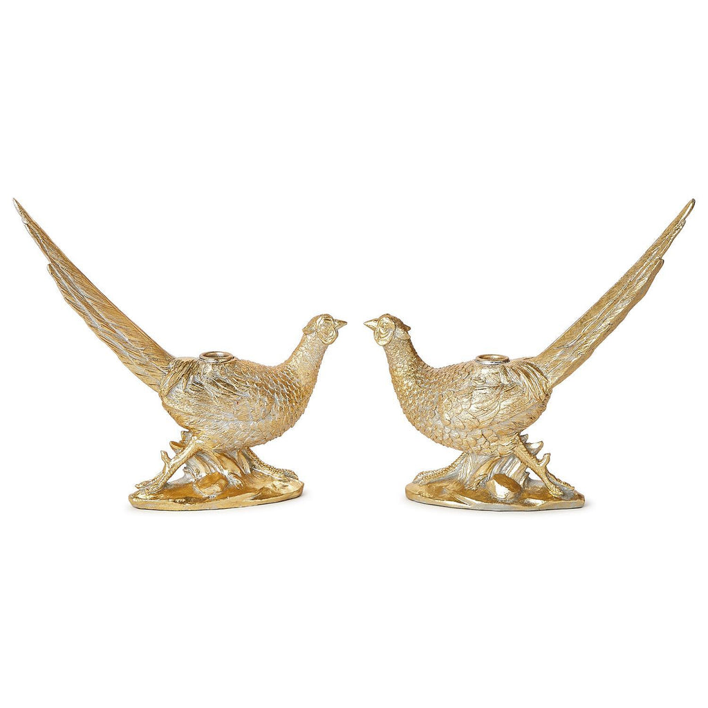 golden pheasant taper holders