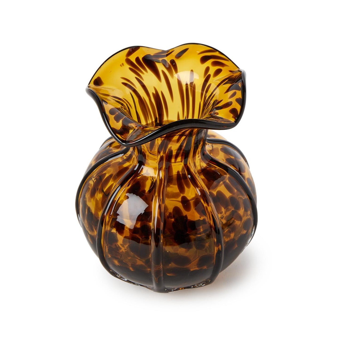tortoise ruffle vase