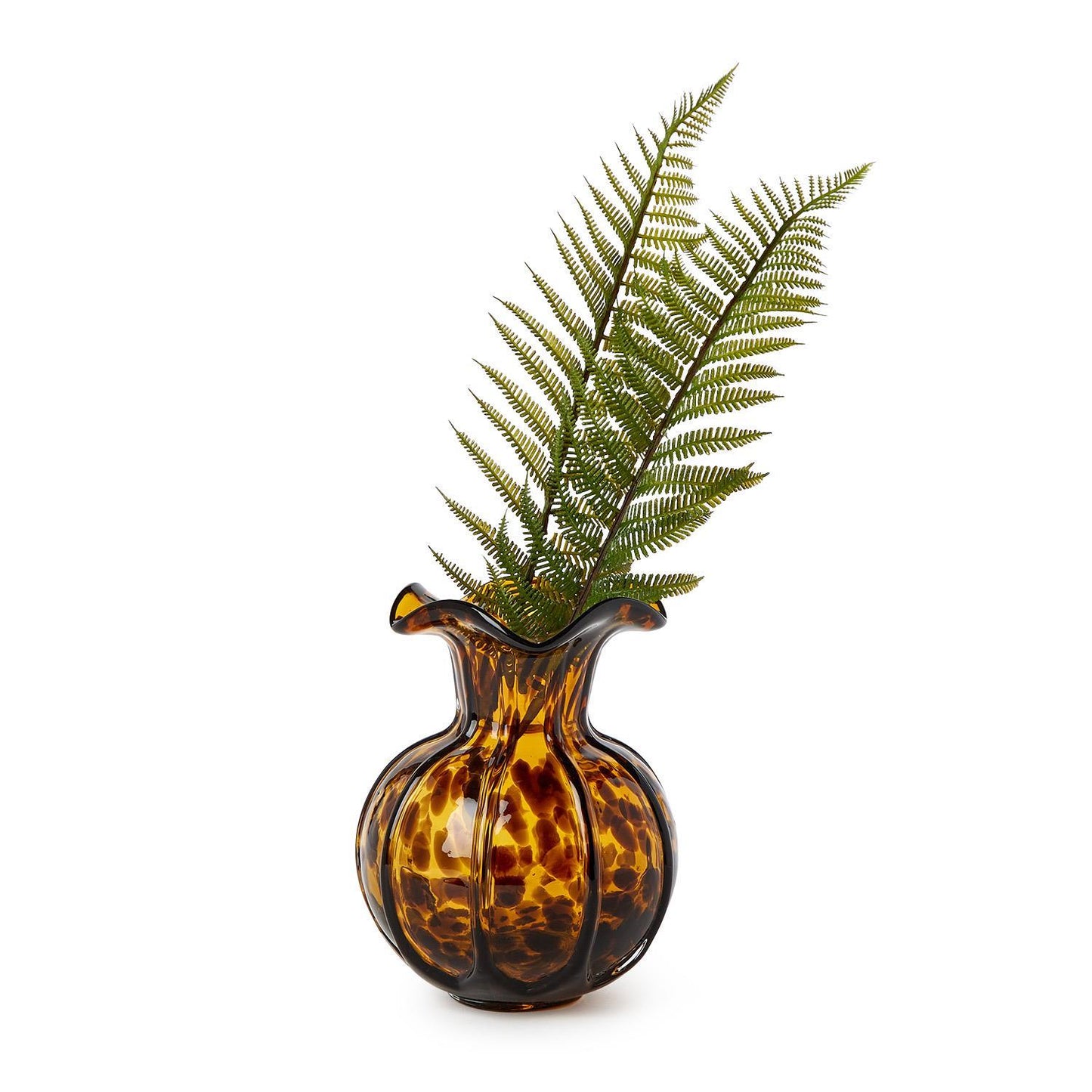tortoise ruffle vase
