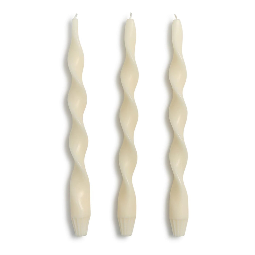 Set of 3 Ivory Tapers