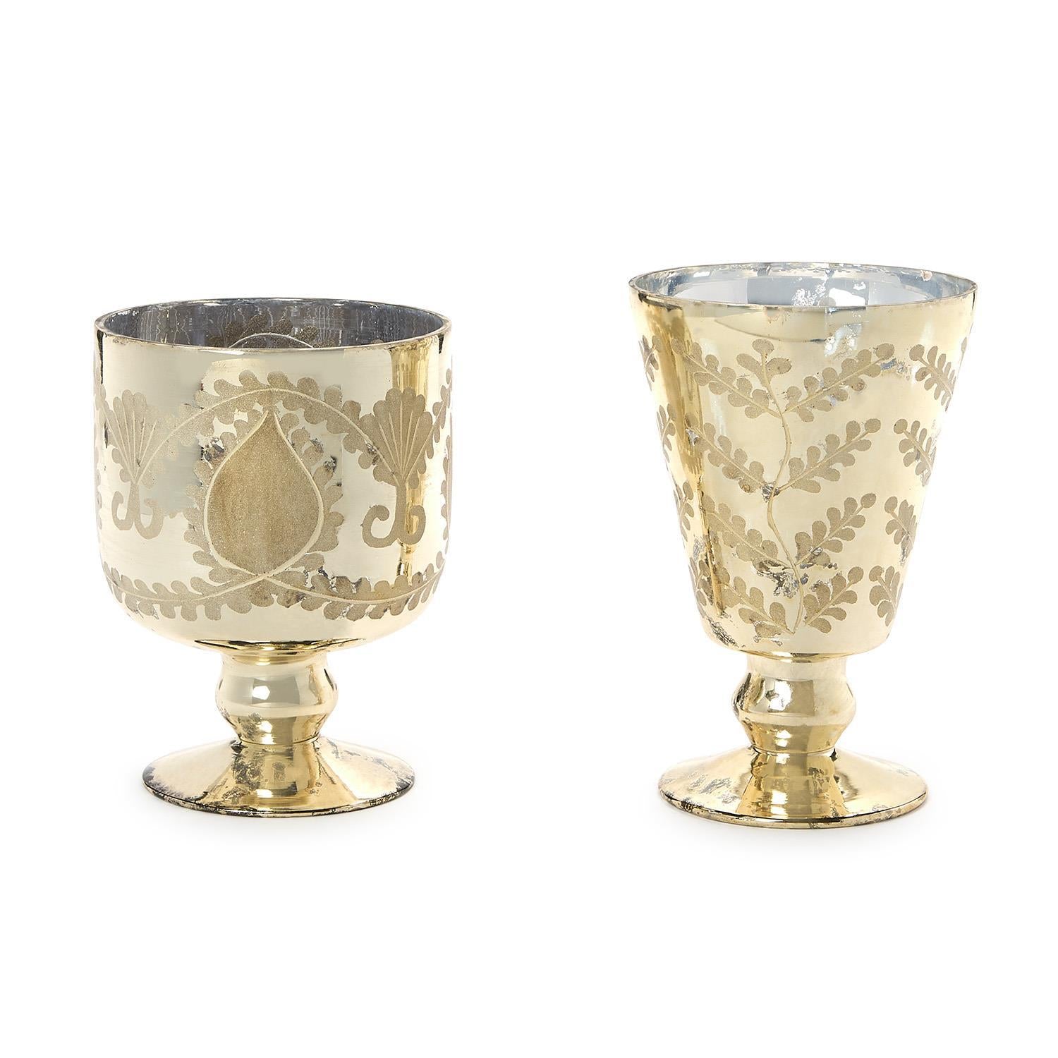 Mercury Glass Candleholder