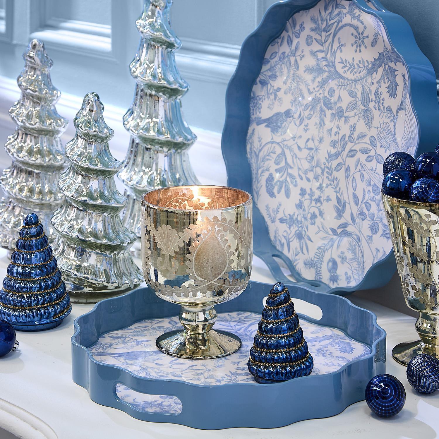 Mercury Glass Candleholder