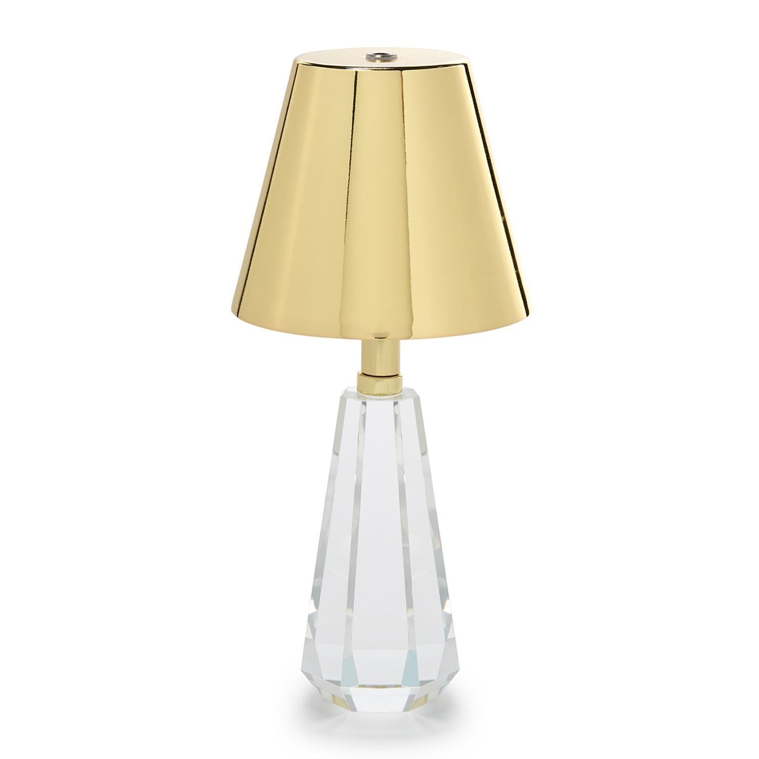 Crystal Glass Gold Lamp