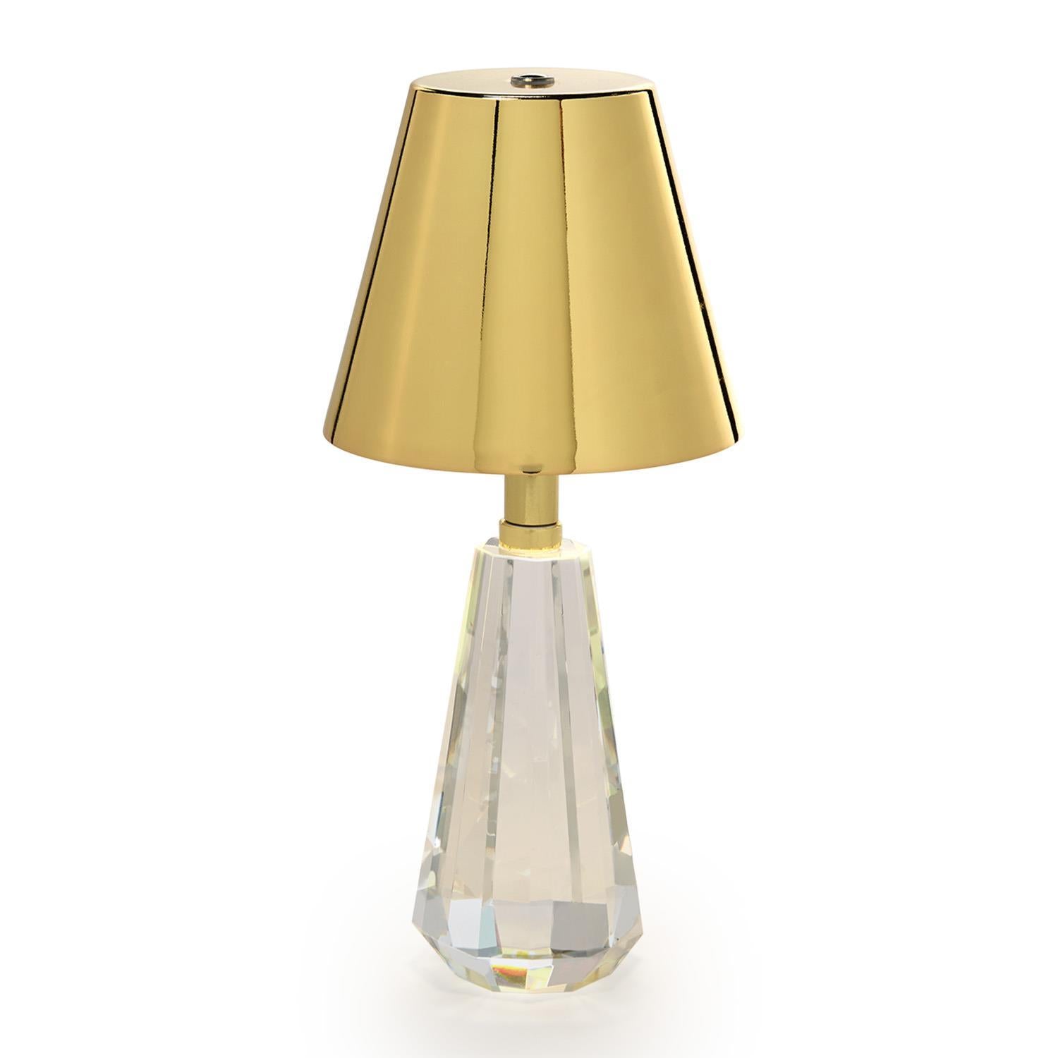 Crystal Glass Gold Lamp