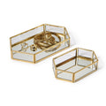 Glass Hexagon Trays