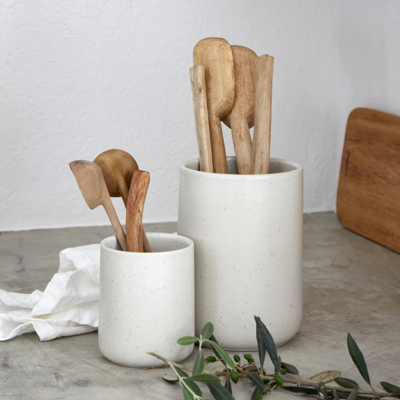 Utensil Holder 8" Pacifica Vanilla by CasaFina