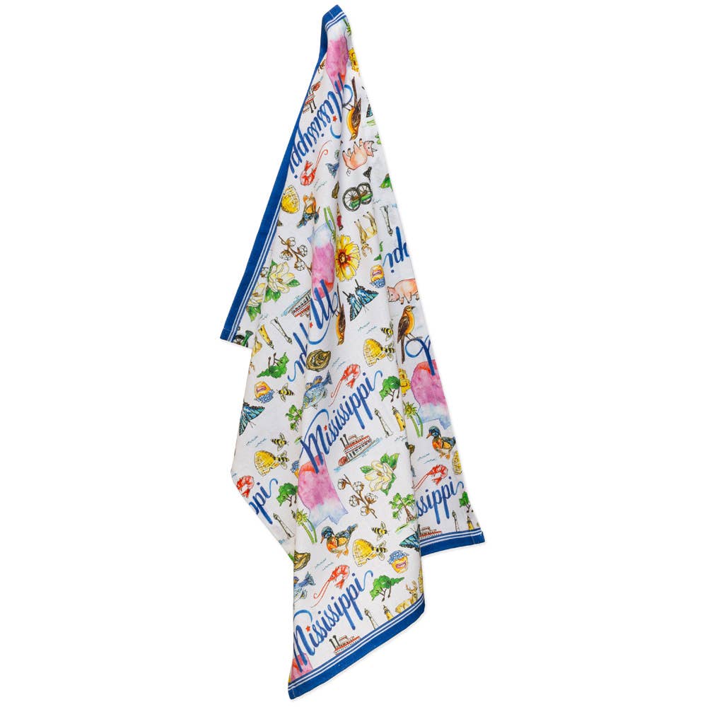 MS Mississippi State Collection 28" Cotton Tea Towels Set/2