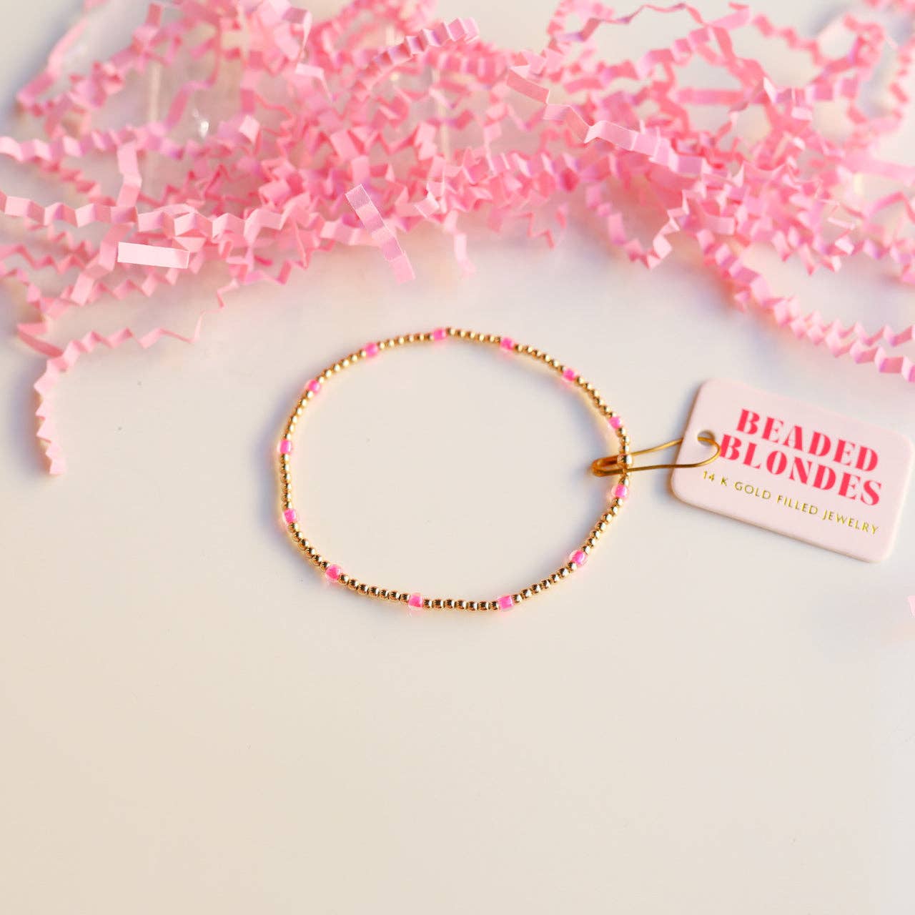 Hot Pink Dainty Poppi Bracelet