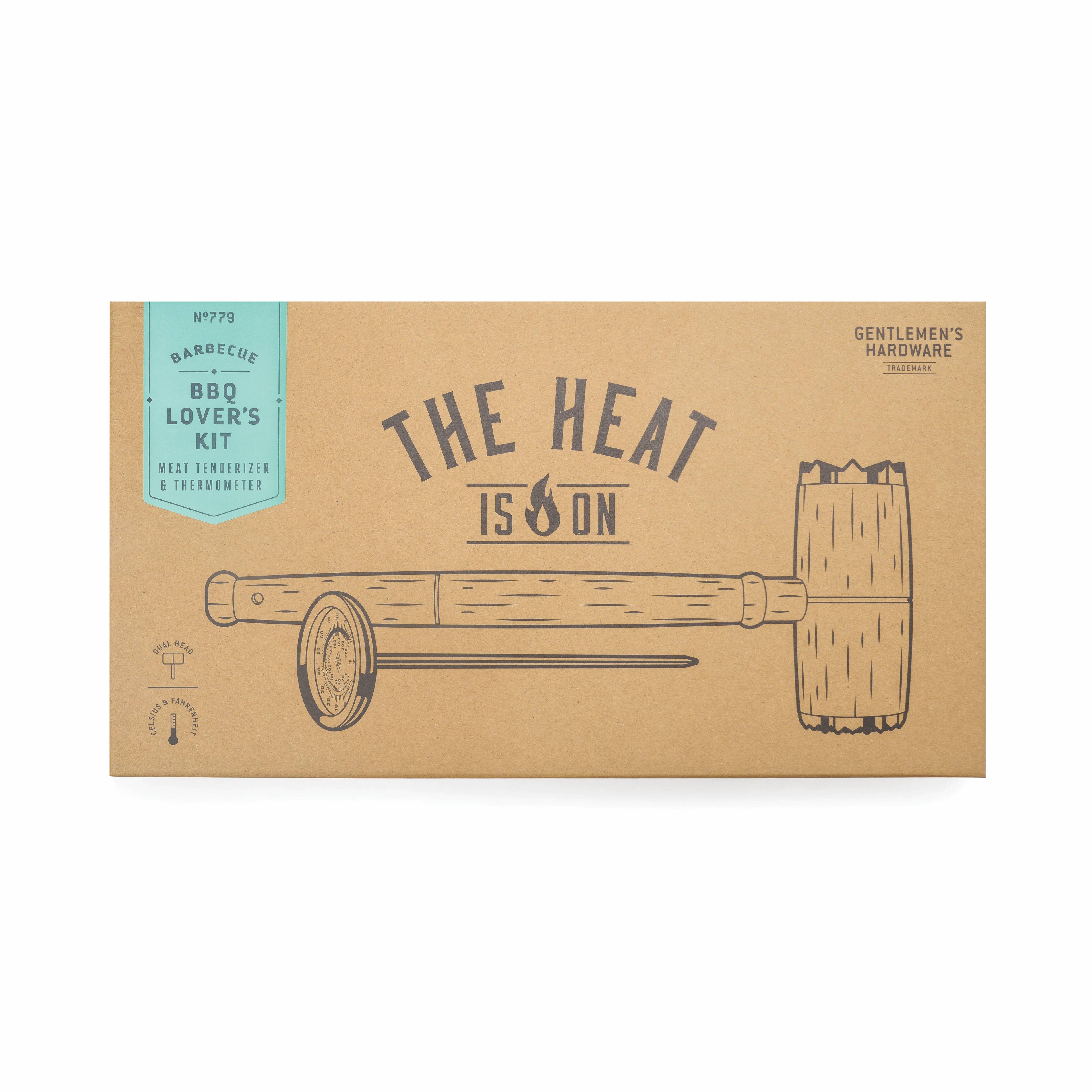 "Bbq Lovers Kit" Meat Tenderizer & Thermometer"