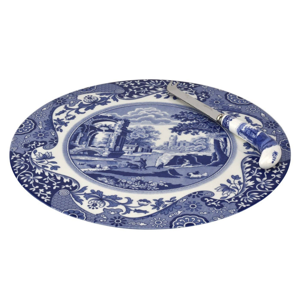 2 Piece Cheese Plate With Knife
