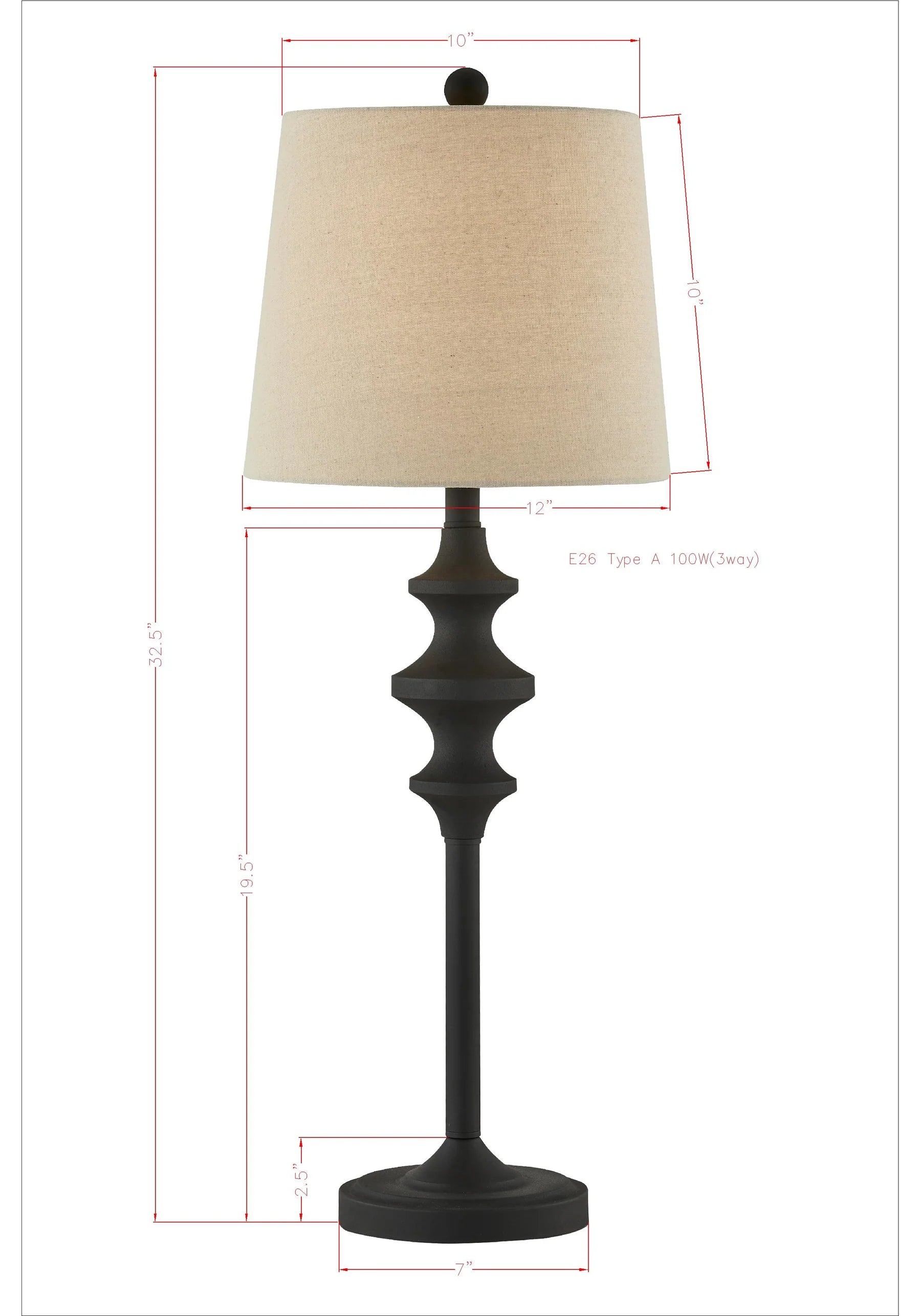 Brandon Buffet Lamp