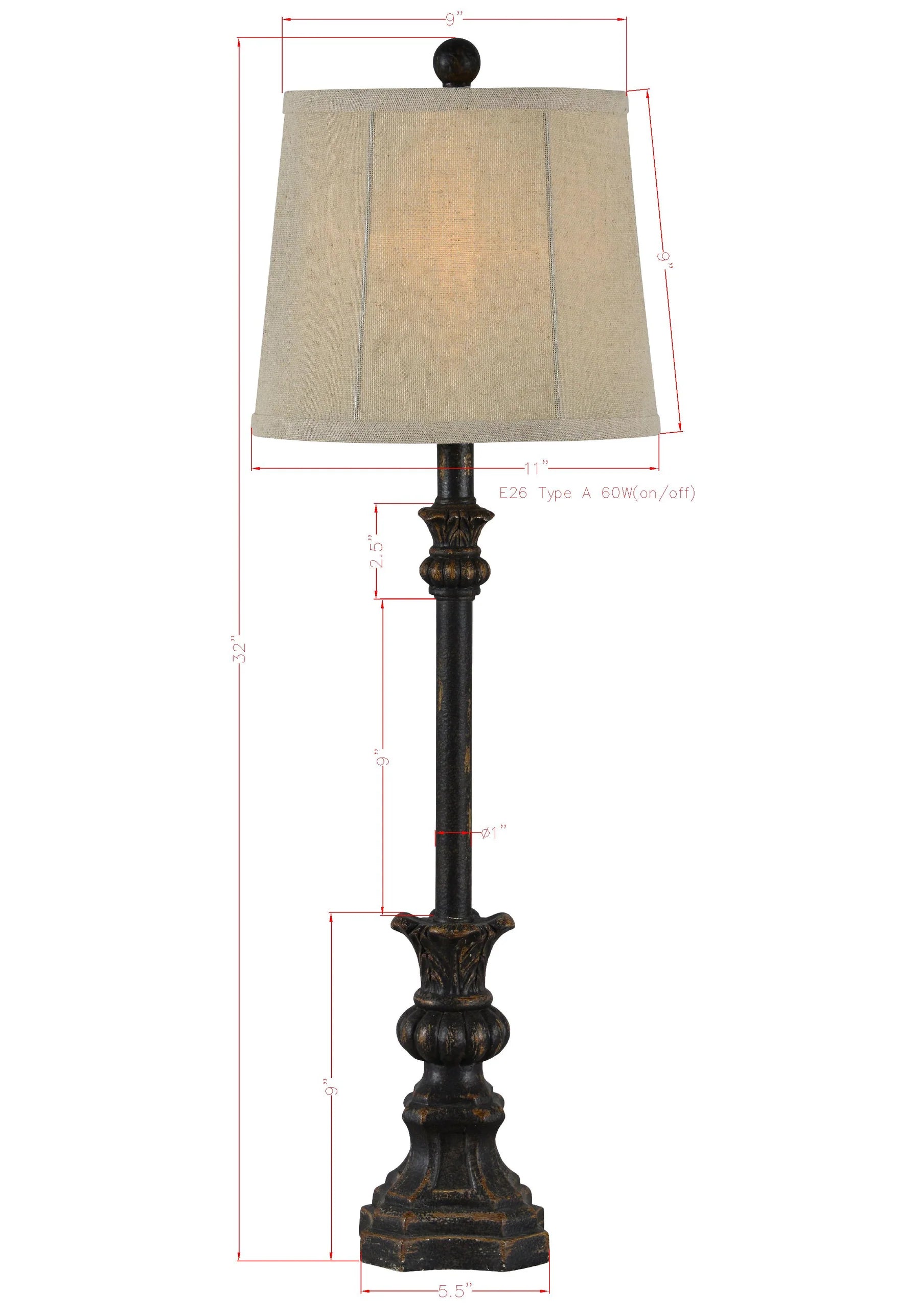 Carlton Buffet Lamp