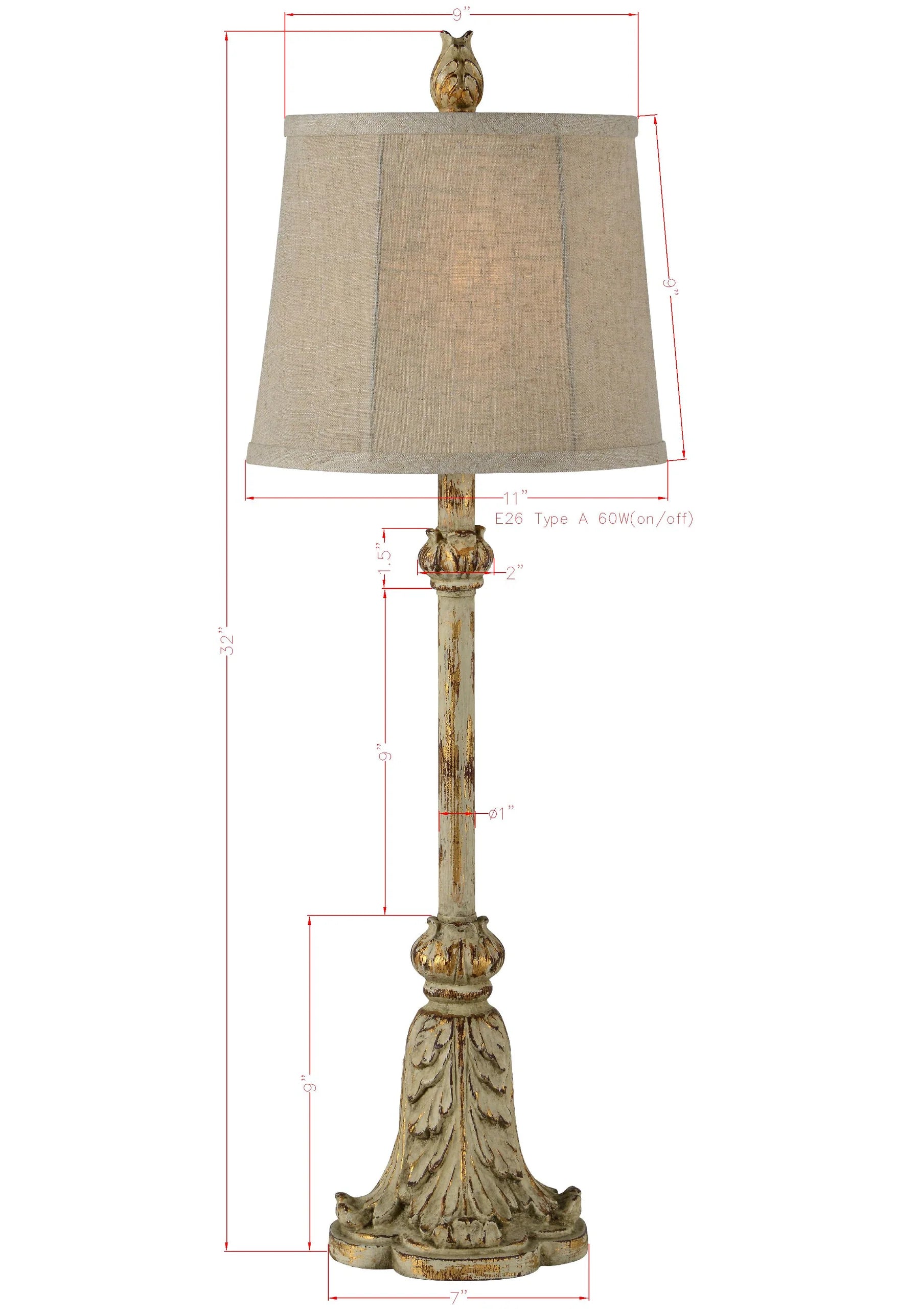 Tiffany Buffet Lamp