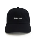 Girl Dad Embroidered Dad Hat - Black Cotton Gift