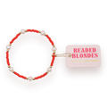 Bright Red Pearl Bracelet