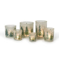 winter forest candleholder