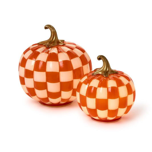 checkered pumpkins