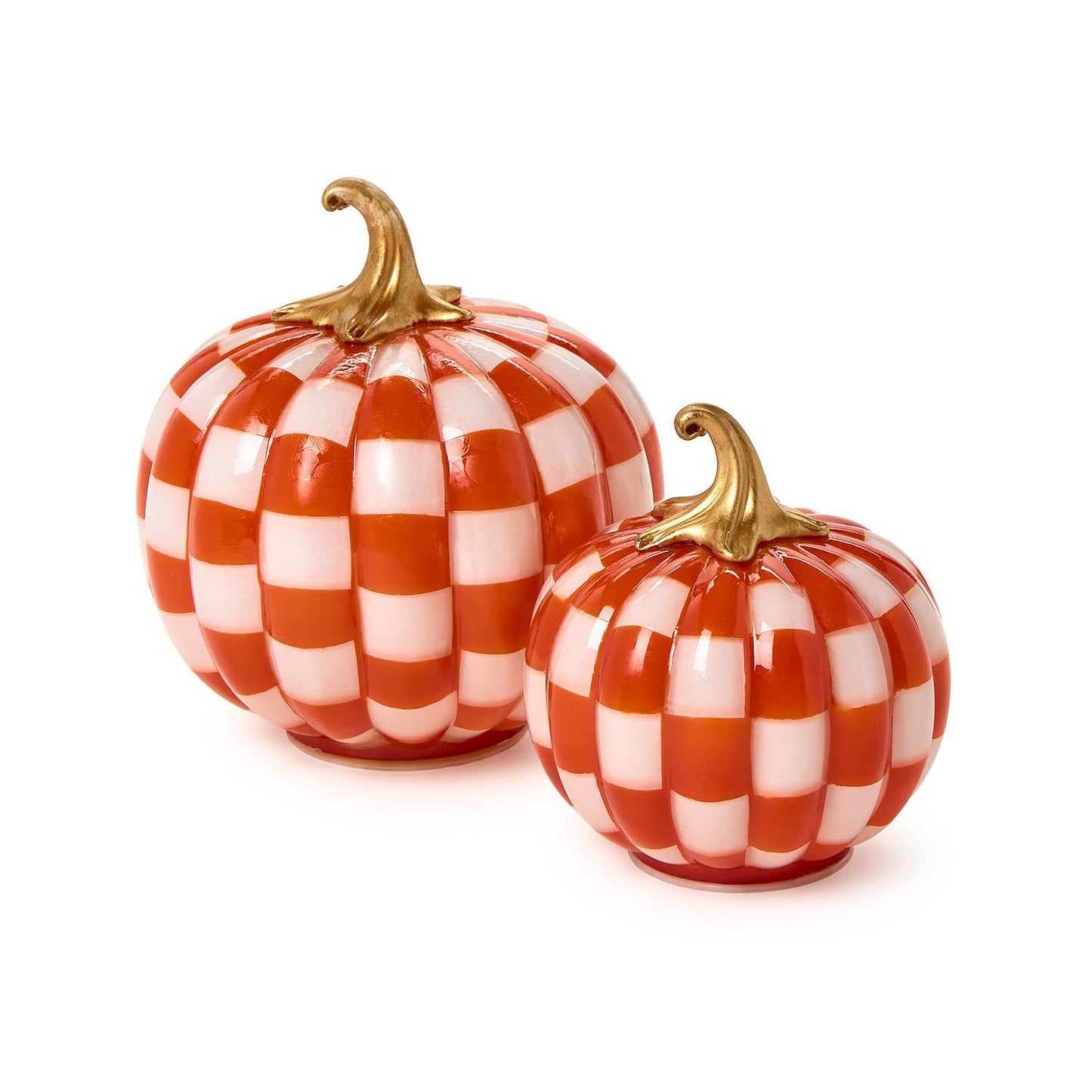 checkered pumpkins