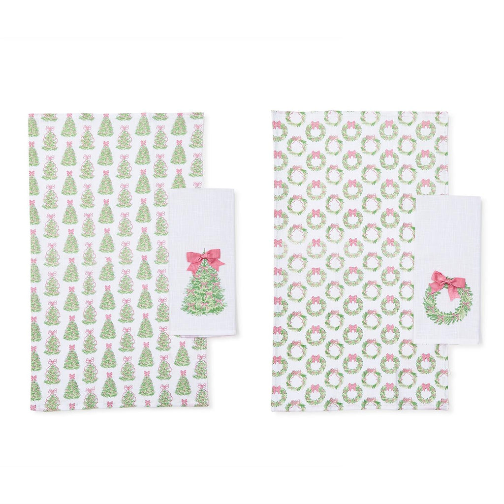 bowtiful dish towel set