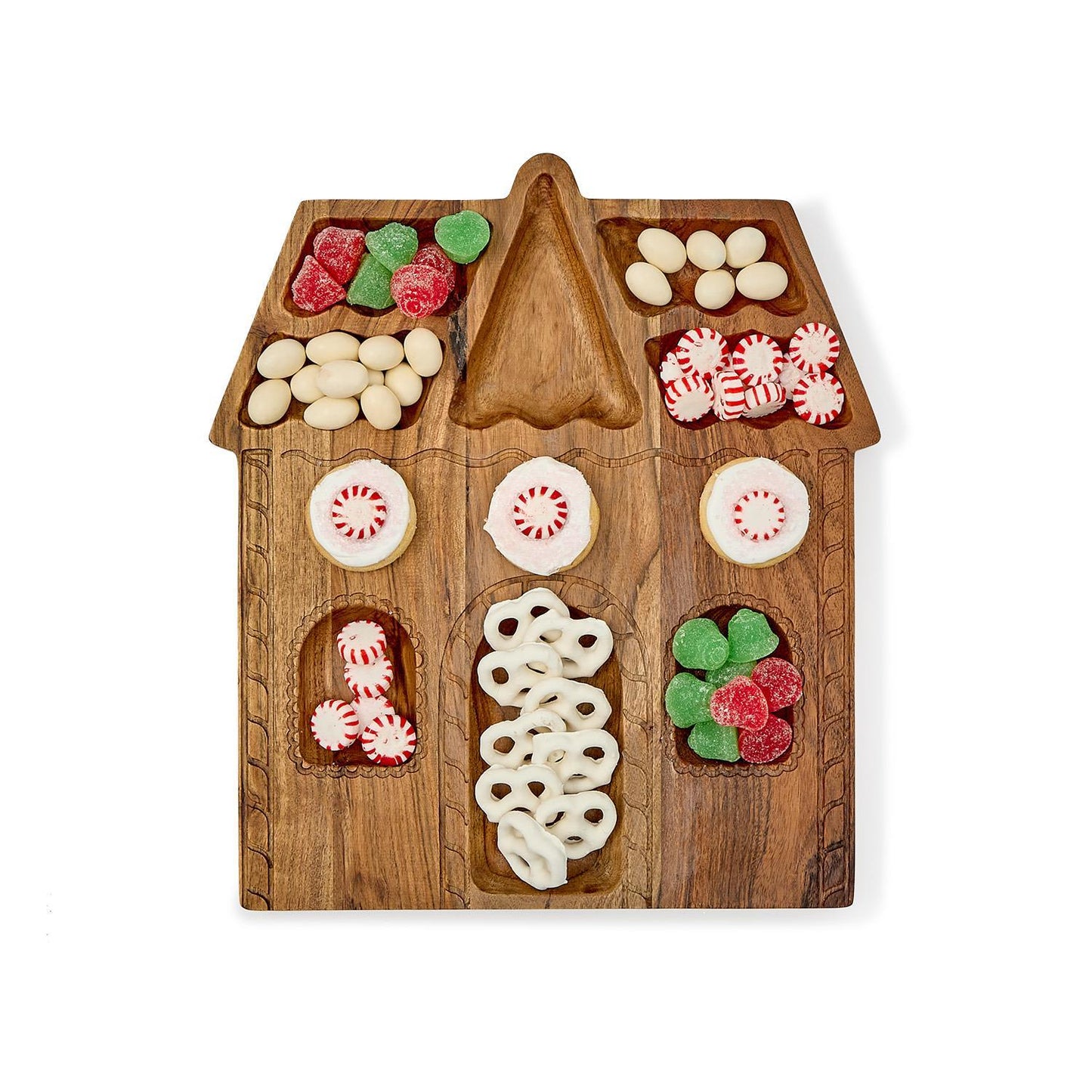 gingerbread house serve board
