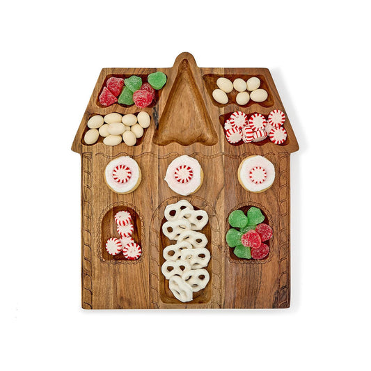 gingerbread house serve board