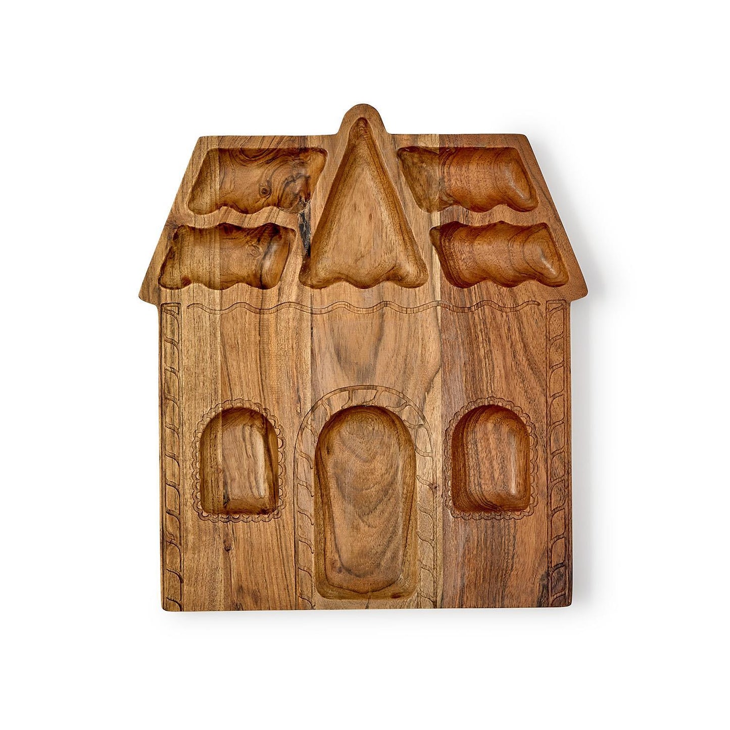 gingerbread house serve board