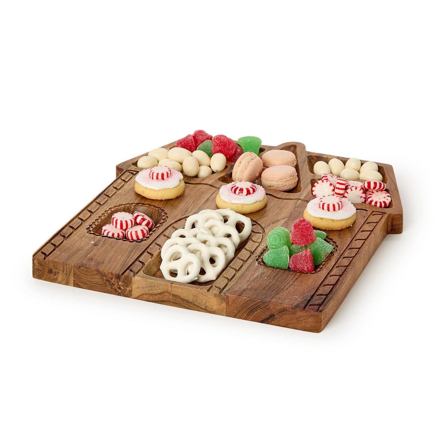 gingerbread house serve board
