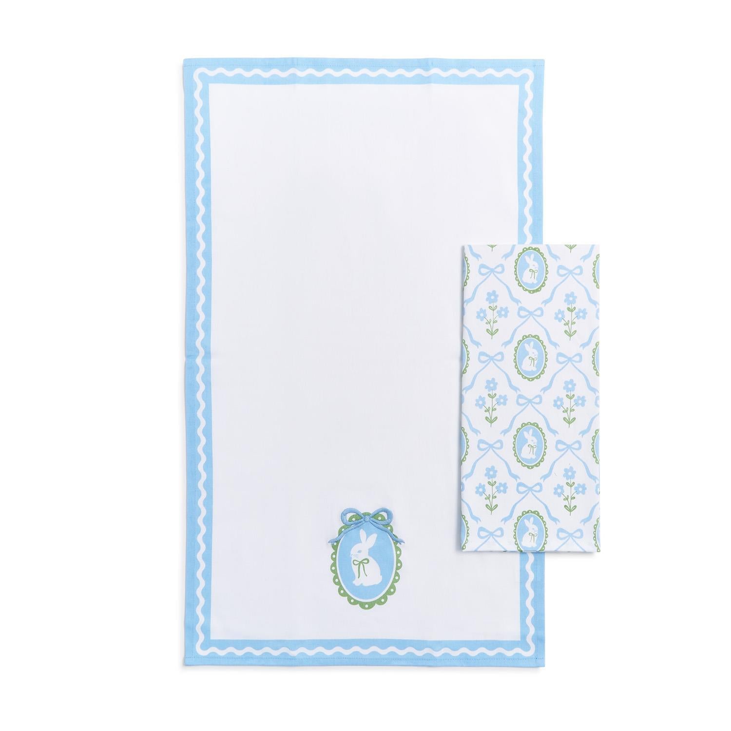 Bunnies and Bows Tea Towel Set