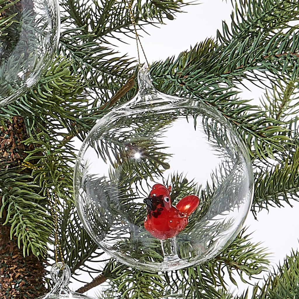 Cardinal Glass Ornament
