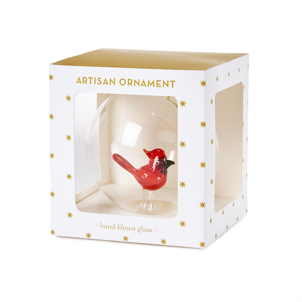 Cardinal Glass Ornament