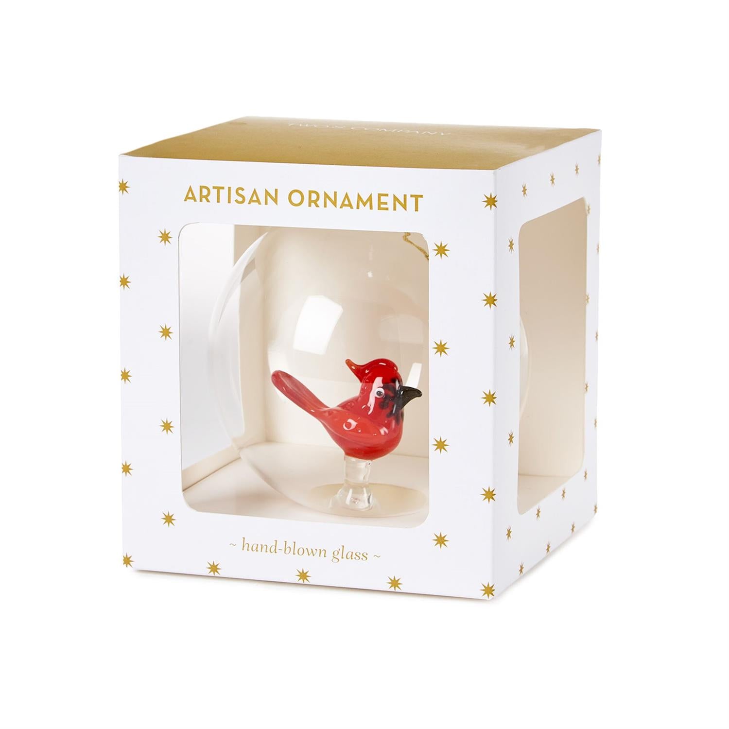 Cardinal Glass Ornament