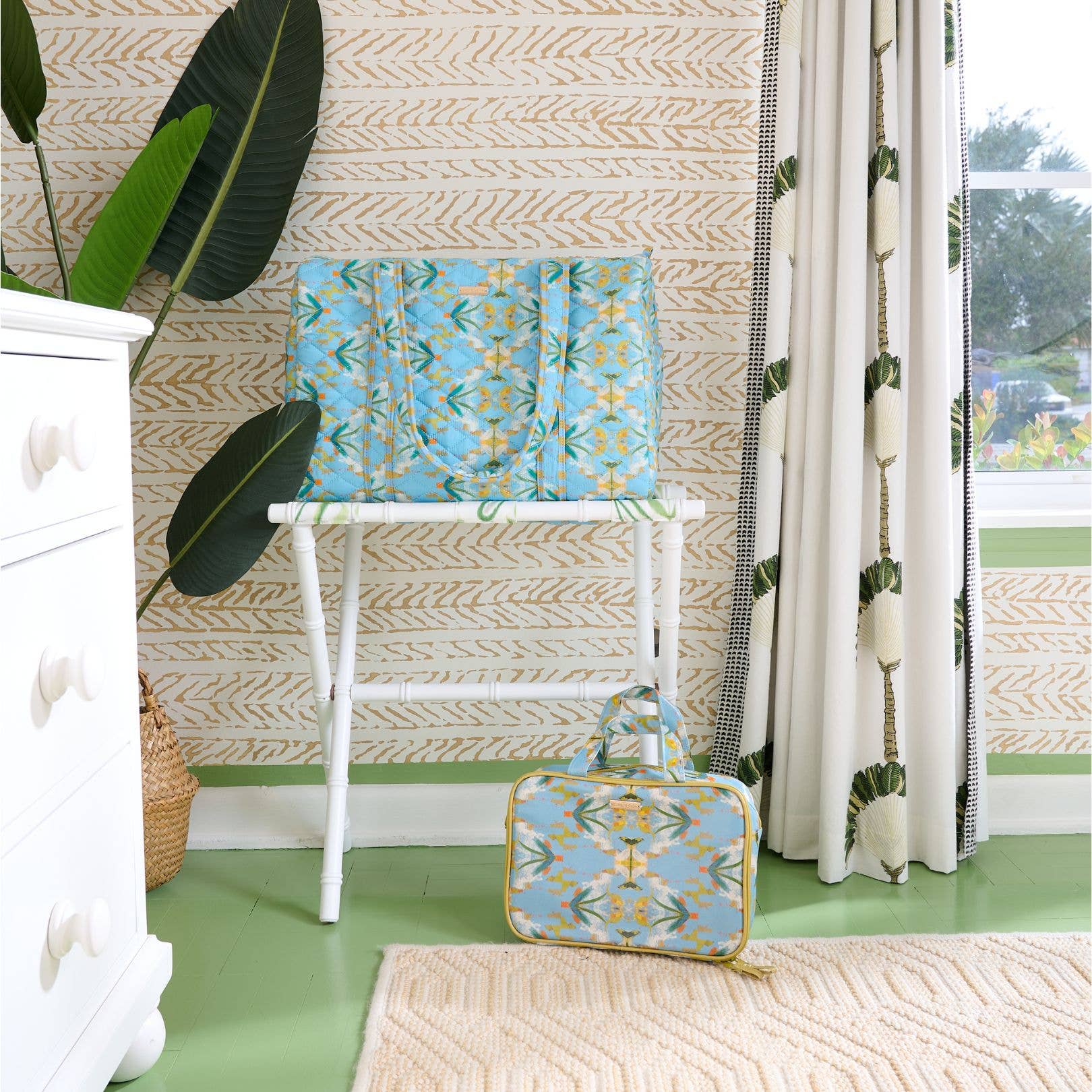 English Garden Blue Travel Case