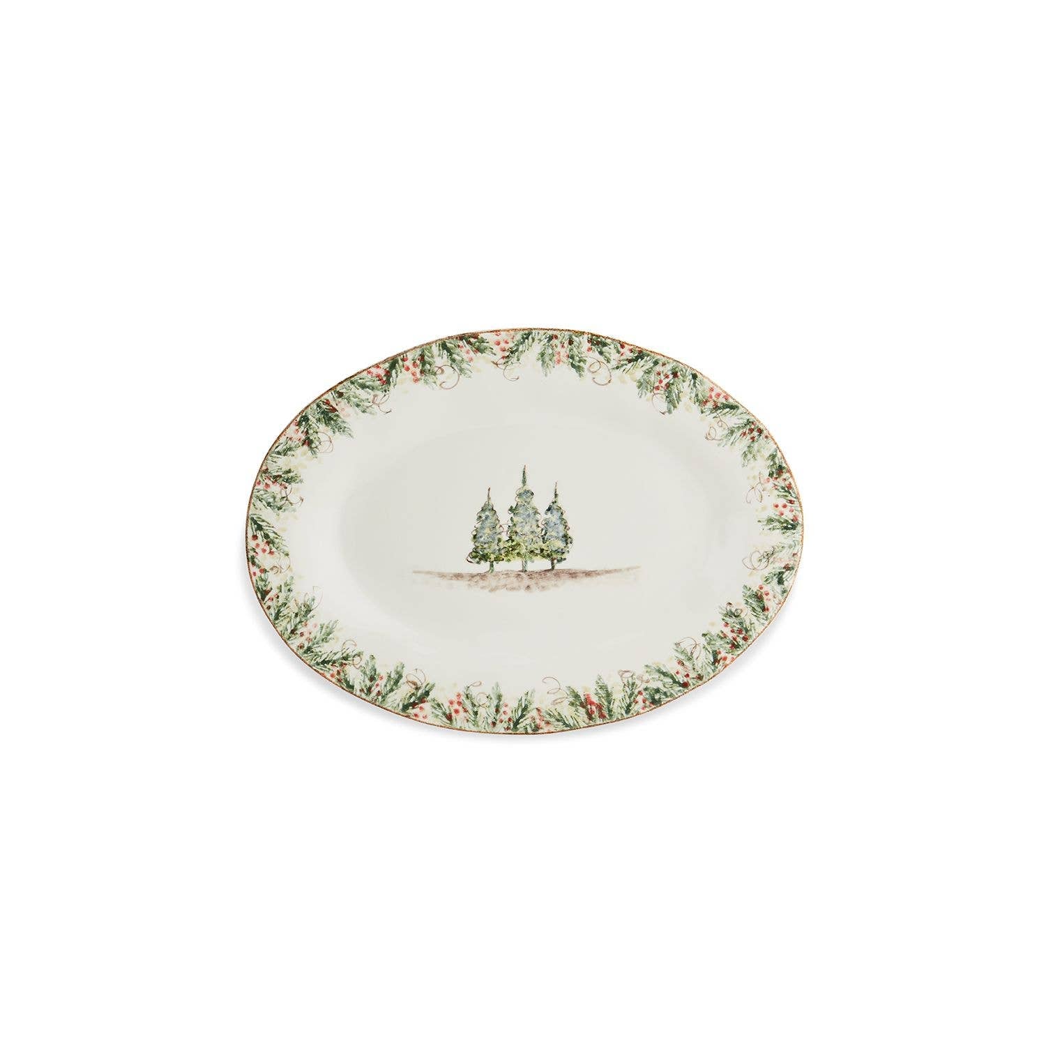 Natale Oval Platter - Christmas