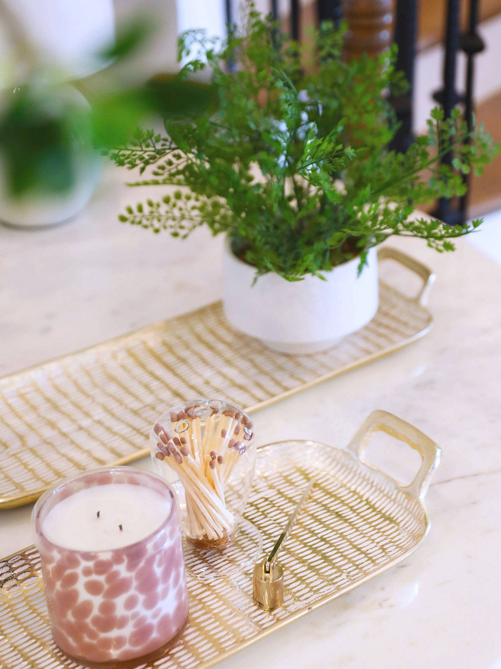 Gold + White Tray | Medium