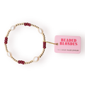 Maroon Pearl Poppi Bracelet