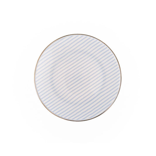 Appetizer Plate | Blue Stripe