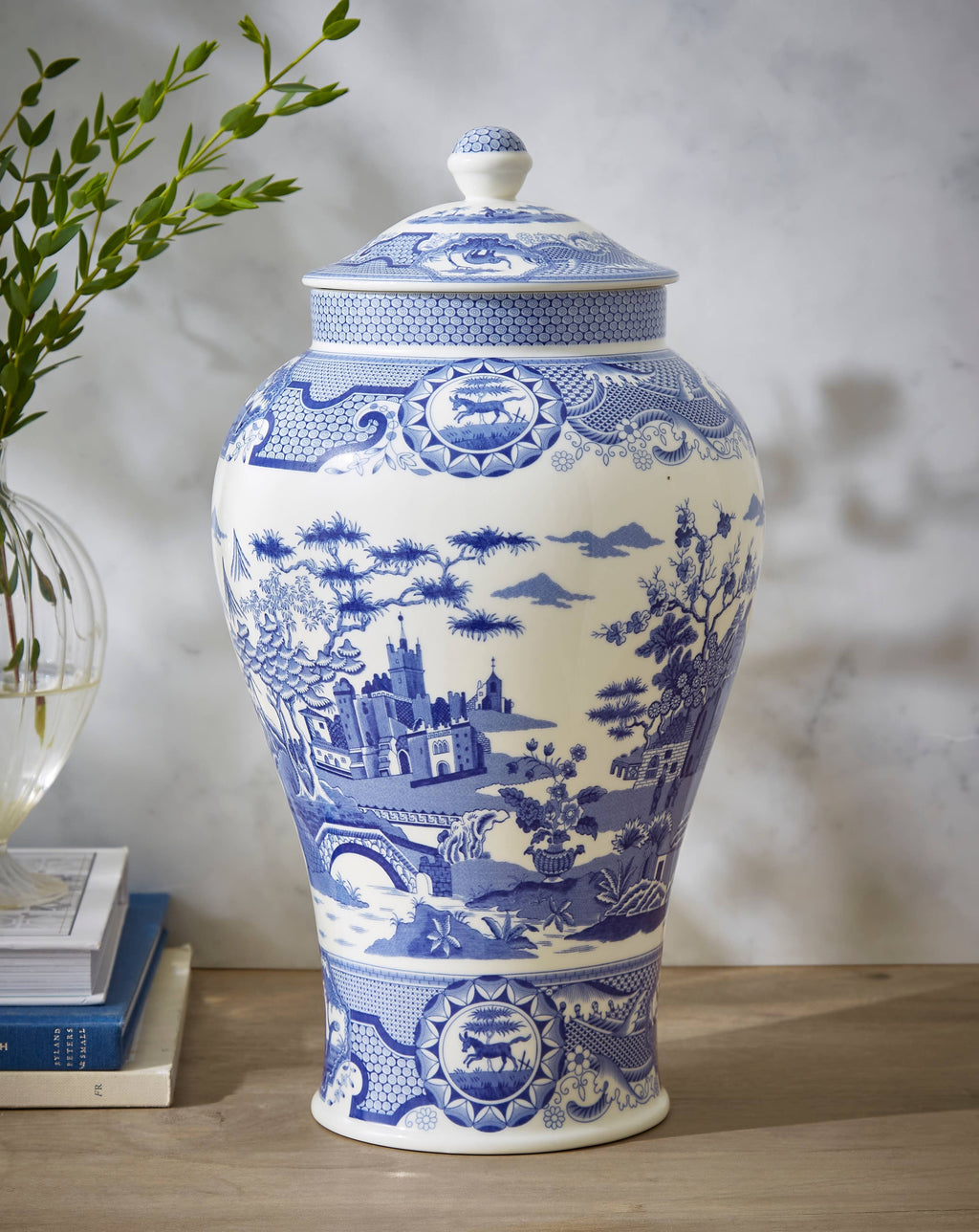 GINGER JAR 14.3" GOTHIC CASTLE