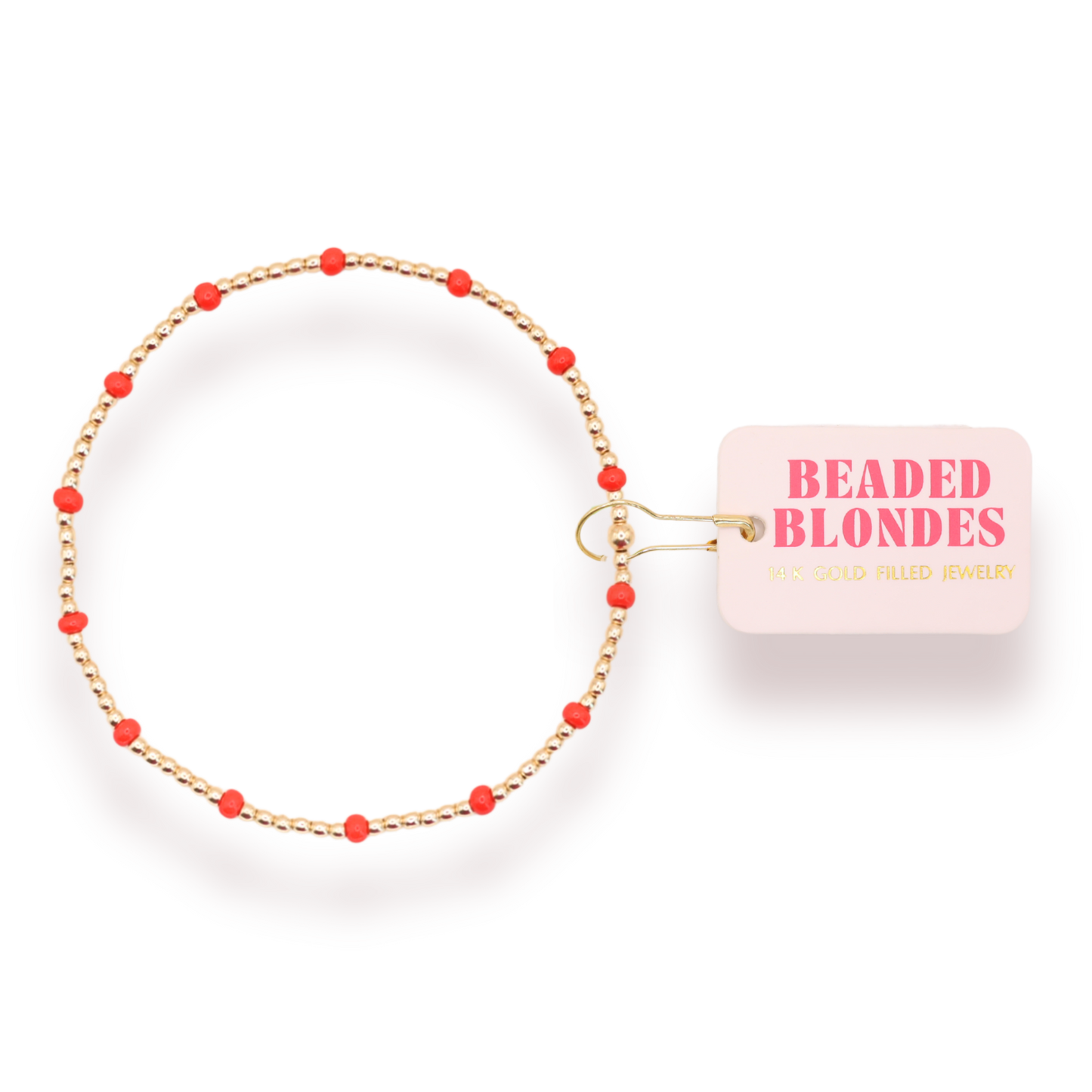 Bright Red Dainty Poppi Bracelet