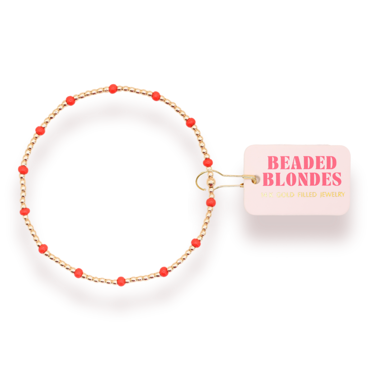 Bright Red Dainty Poppi Bracelet