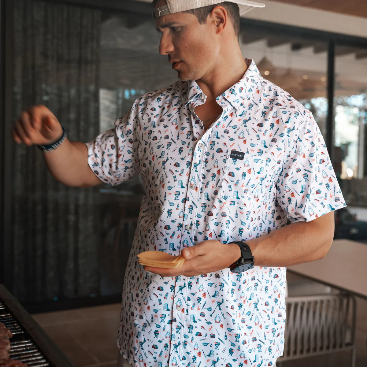 Grillmaster Button Up