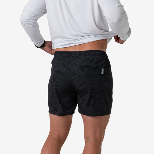 Black Camo Athletic Short