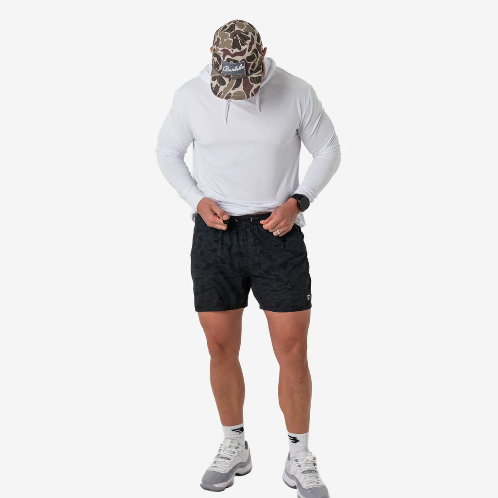 Black Camo Athletic Short