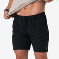 Heather Black Athletic Short