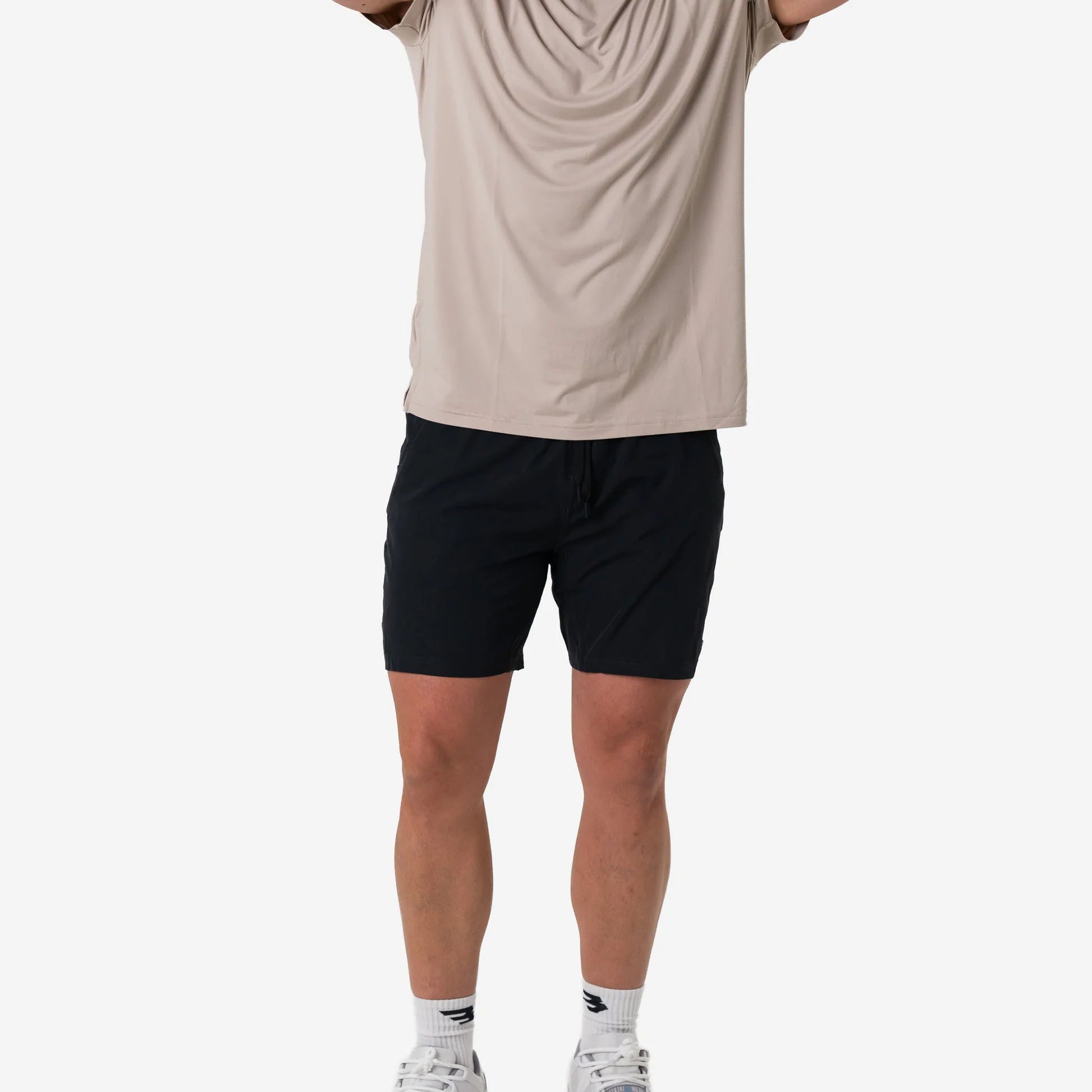 Heather Black Athletic Short