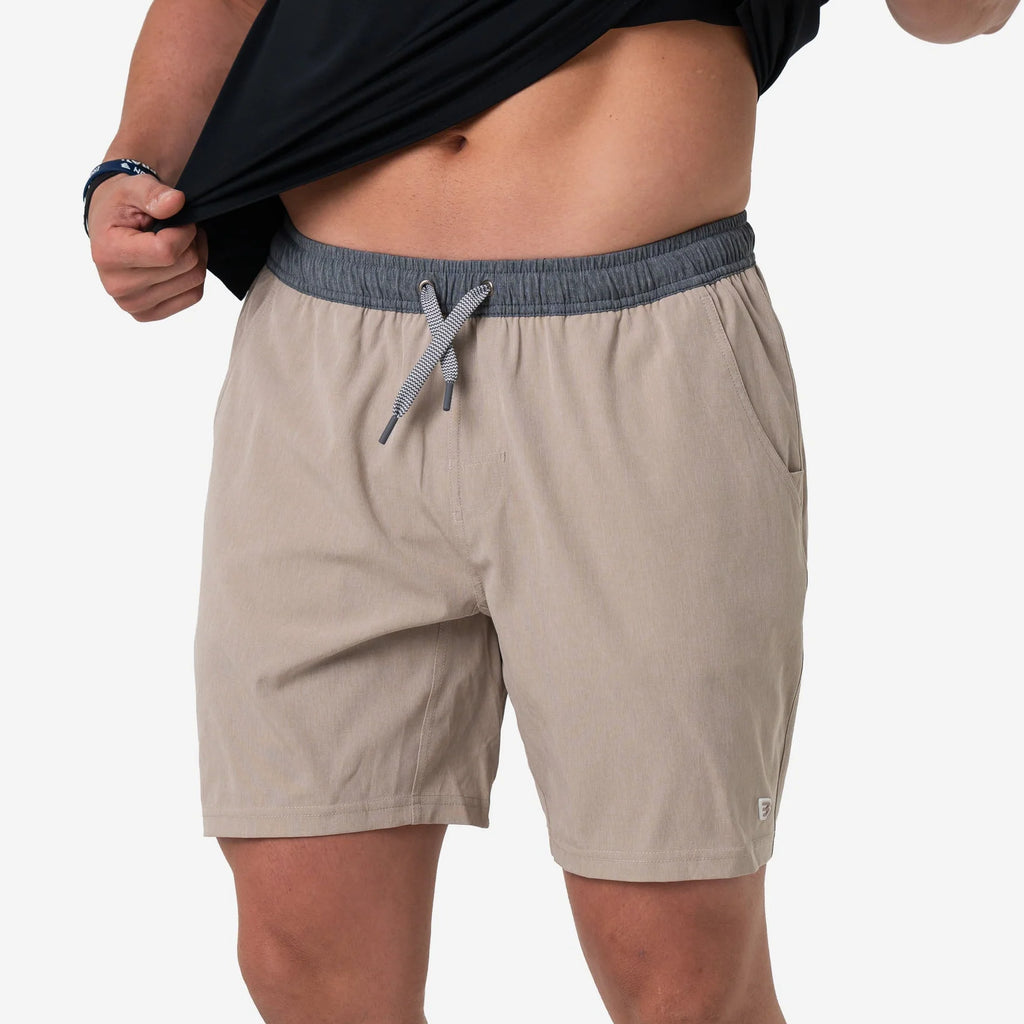 Heather Khaki Athletic Short