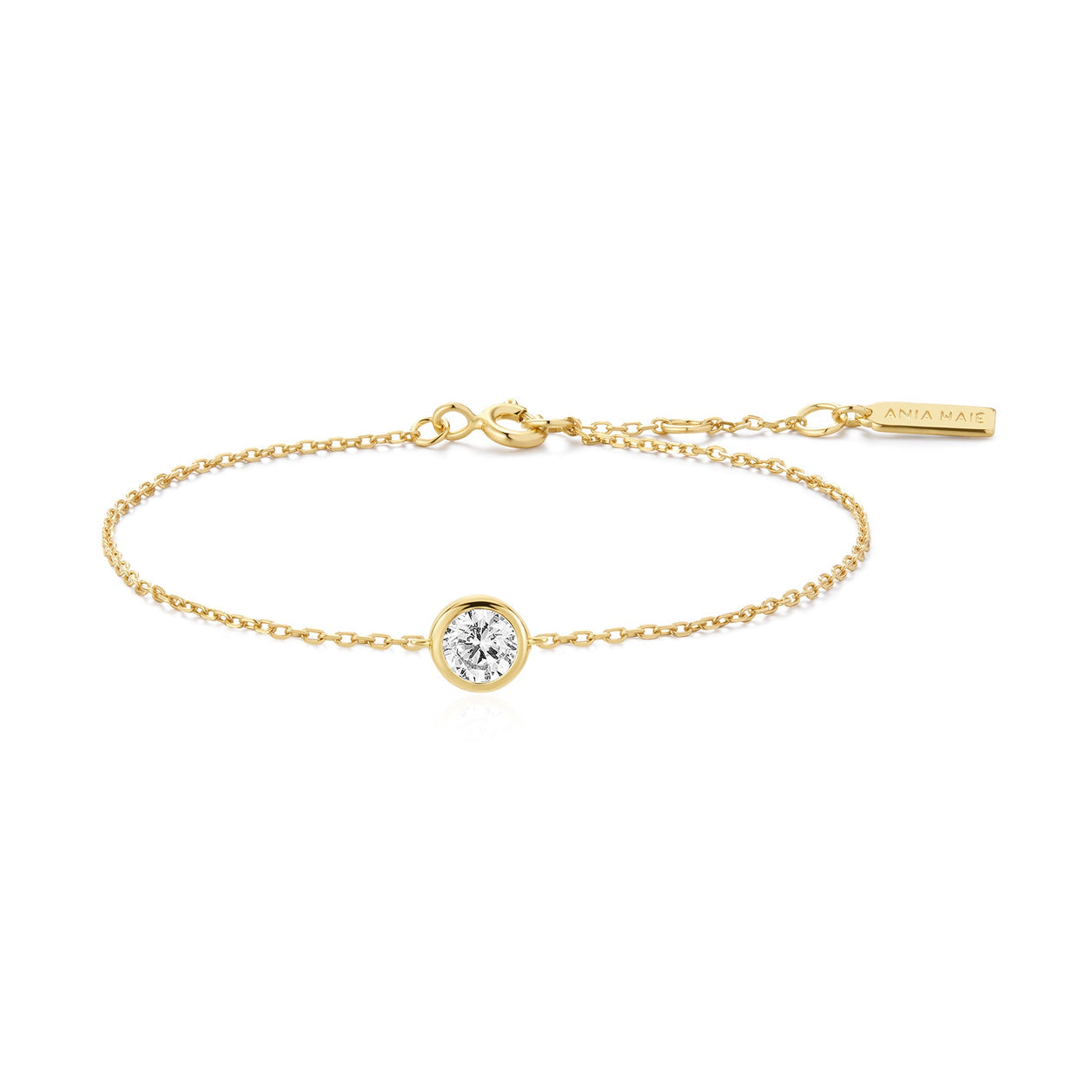 Gold Just To You Solitaire Bracelet