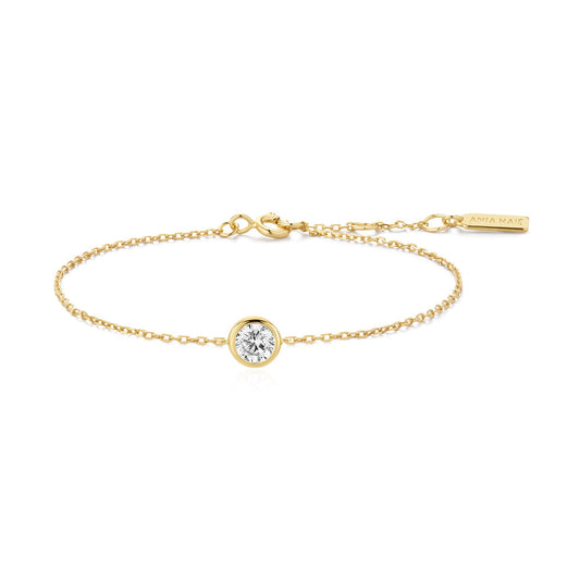 Gold Just To You Solitaire Bracelet