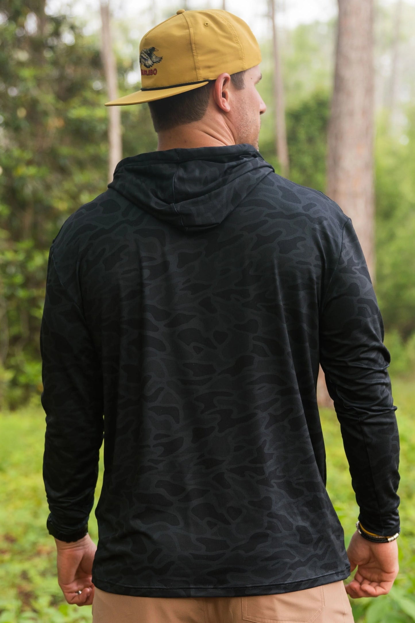 black camo performance hoodie